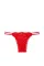 Комплект Бюстгалтер Червоний мереживний Victoria's Secret Shine Strap Lace Push-Up+Трусики бразильяни