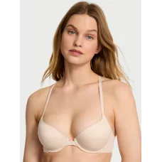 Бюстгалтер Body by Victoria Lightly Lined Lace Racerback Demi Bra Marzipan