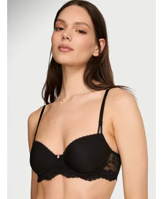 Бюстгалтер Dream Angels Wicked Sheer Unlined Balconette Bra Black