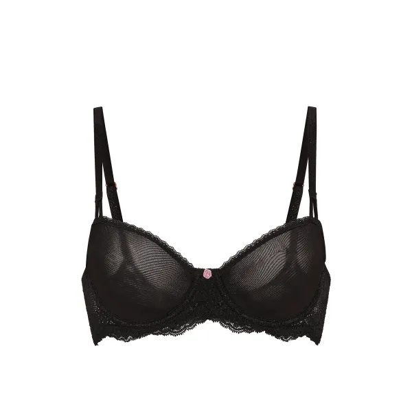Бюстгалтер Dream Angels Wicked Sheer Unlined Balconette Bra Black