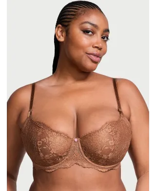 Бюстгалтер Dream Angels Wicked Unlined Lace Balconette Bra Lift without Padding Caramel