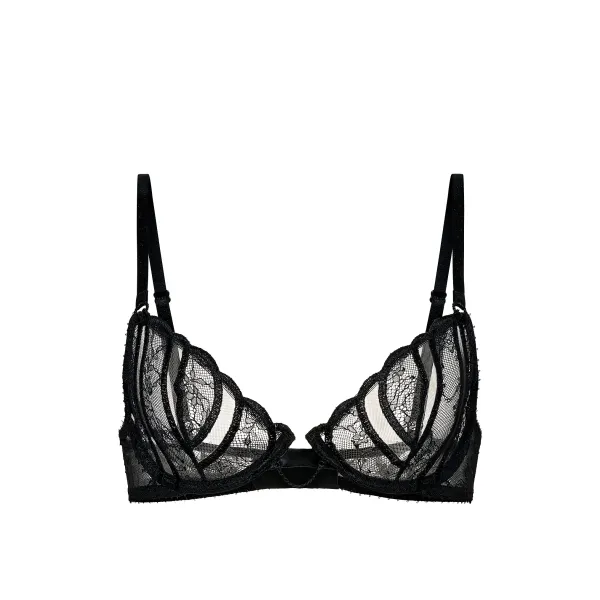 Бюстгалтер Very Sexy Desire Lines Embroidery Unlined Demi Bra Sex-Ray Black
