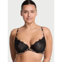 Бюстгалтер Very Sexy Rose Lace & Satin Unlined Plunge Demi Bra Leopard