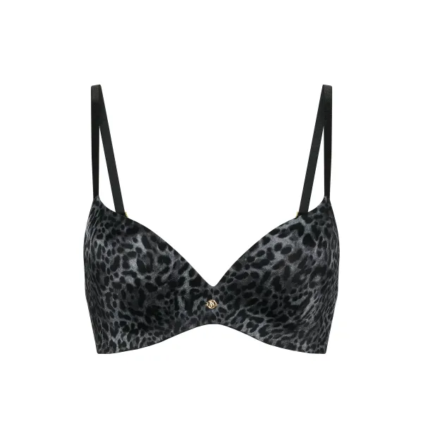 Бюстгалтер Very Sexy So Obsessed Smooth Wireless Push-Up Bra Grey Leopard