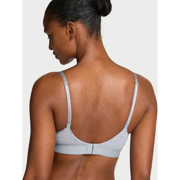 Бюстгалтер Victoria's Secret The T-shirt Perfect Shape Shine Patch Push-Up Bra Medium Heather Grey