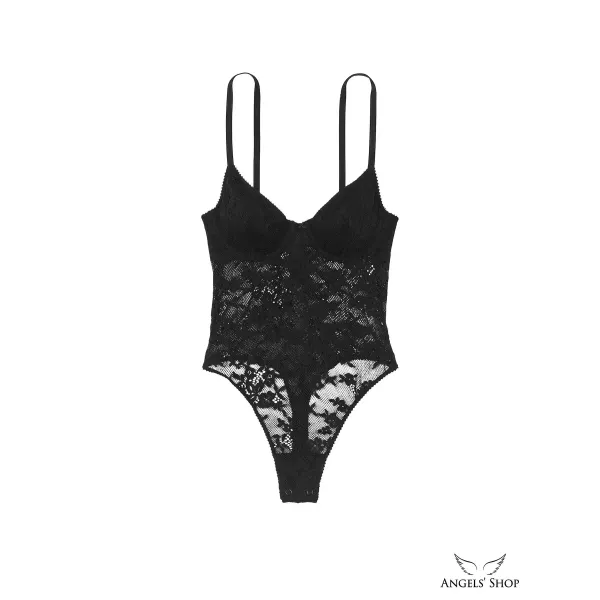 Боді Tease Lace Demi Bodysuit Black