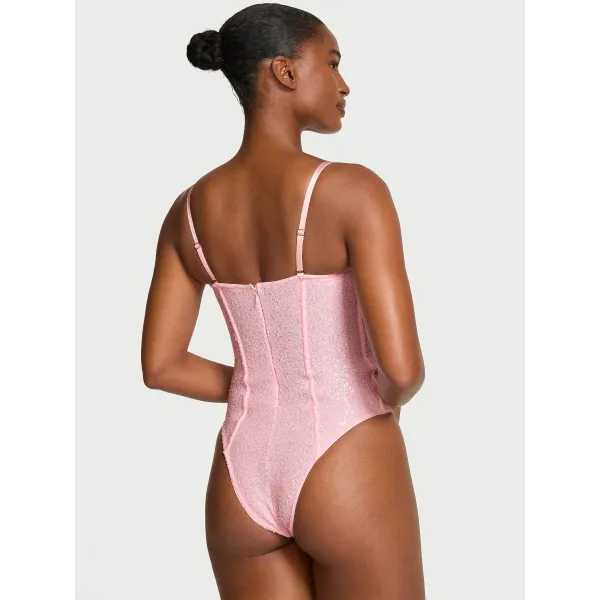 Боді Dream Angels Sequin Strapless Bodysuit Angel Pink