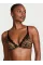 Комплект Victoria's Secret Tease Lightly Lined Sheer Shimmer Plunge Bra +Cheeky Leopard