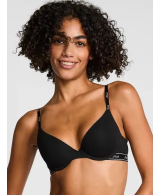 Бюстгалтер Pink Push-up Bra Black Logo