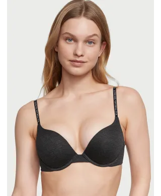 Бюстгалтер The T-shirt Bombshell Add-2-Cups Push-Up Bra Charcoal Heather Gray