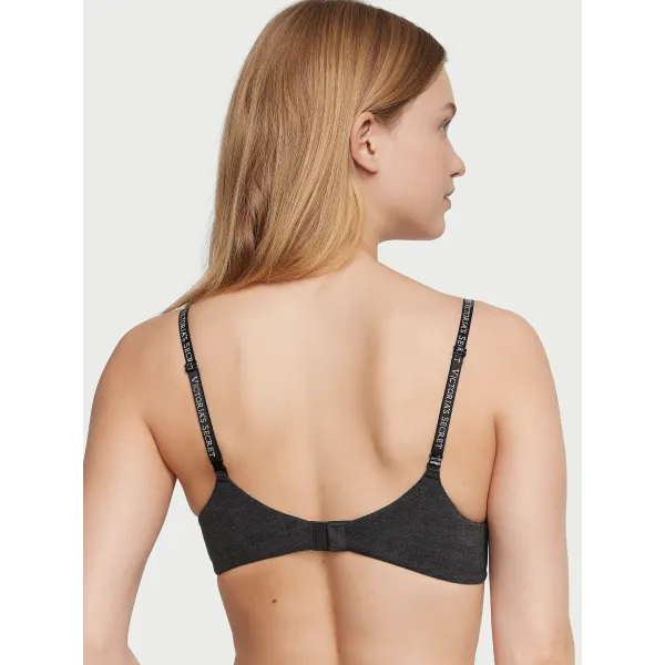 Бюстгалтер The T-shirt Bombshell Add-2-Cups Push-Up Bra Charcoal Heather Gray