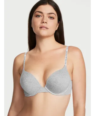 Бюстгалтер The T-shirt Bombshell Add-2-Cups Push-Up Bra Medium Heather Gray