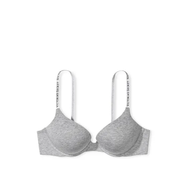 Бюстгалтер The T-shirt Bombshell Add-2-Cups Push-Up Bra Medium Heather Gray