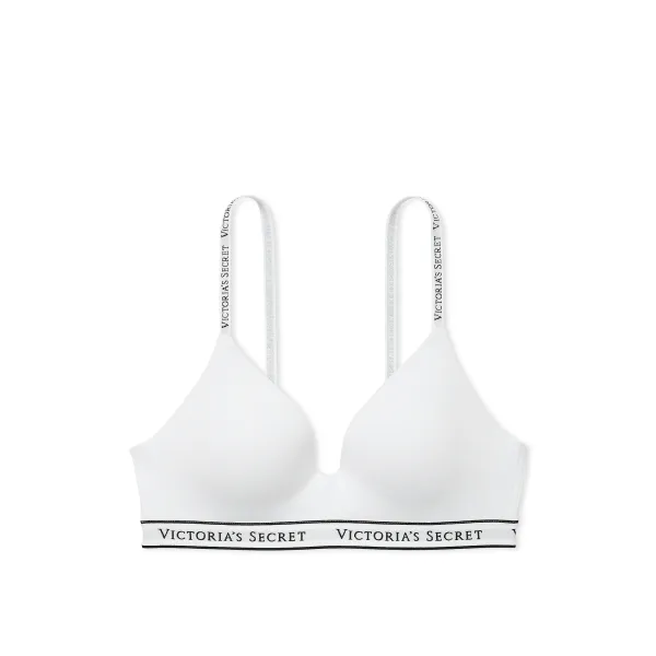 Бюстгалтер The T-shirt Lightly Lined Wireless Cotton Bra VS White