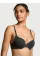 Бюстгалтер The T-shirt Perfect Shape Cotton Logo Hardware Push-Up Bra Heather Black