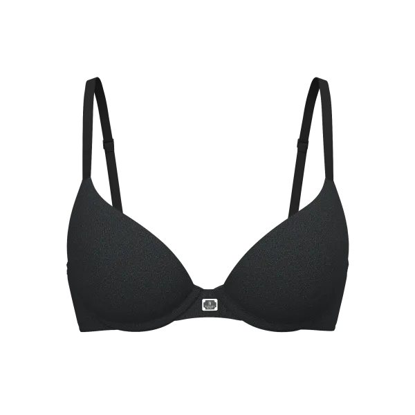 Бюстгалтер The T-shirt Perfect Shape Cotton Logo Hardware Push-Up Bra Heather Black