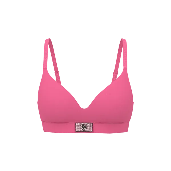 Бюстгалтер The T-shirt Shine Patch Lightly Lined Wireless Bra Rose Garden Pink