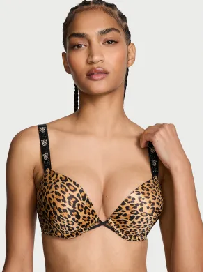 Бюстгалтер Victoria's Secret Very Sexy Bombshell Shine Strap Add-2-Cups Push-Up Bra Leopard