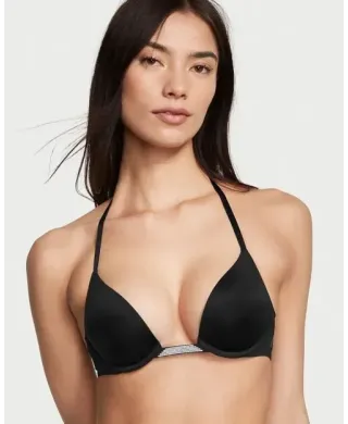 Бюстгальтер Victoria's Secret Bare Plunge Convertible Shine Bra Black