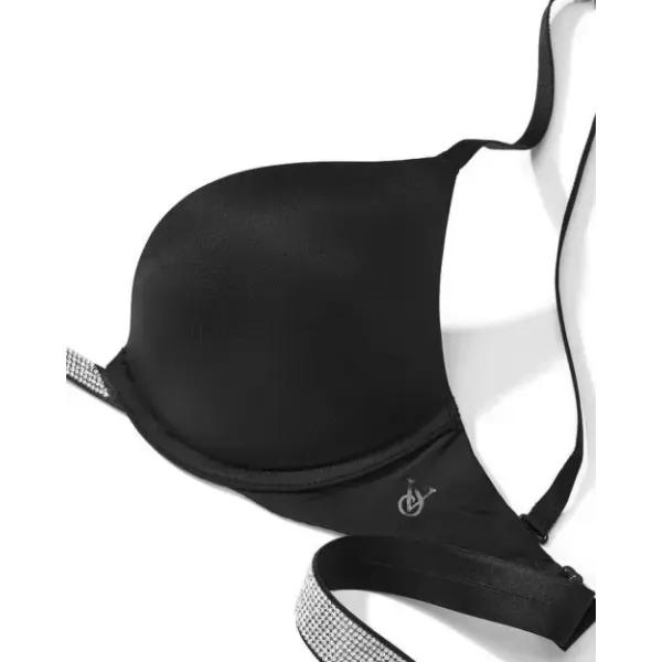 Бюстгальтер Victoria's Secret Bare Plunge Convertible Shine Bra Black