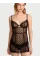 Боді Victoria's Secret Tease Sheer Dot Cupped Mini Slip Black Dots