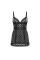 Боді Victoria's Secret Tease Sheer Dot Cupped Mini Slip Black Dots