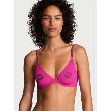Бюстгалтер Victoria's Secret Very Sexy Sheer Shine Motif Unlined Low-Cut Demi Bra Fucshia Frenzy