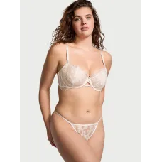 Комплект Dream Angels Wicked Unlined Boho Floral Embroidery Balconette Bra+ Brazilian,Thong