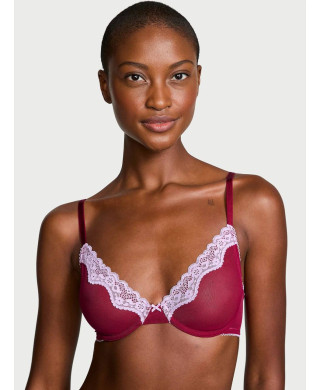 Бюстгалтер by Victoria's Secret Lightly-lined Unlined Bra Red Purple