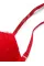 Комплект Бюстгалтер Червоний мереживний Victoria's Secret Shine Strap Lace Push-Up+Трусики бразильяни