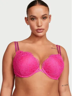 Бюстгалтер Bombshell Shine Lace Push-up Bra Hollywood Pink Рожевий