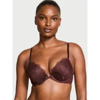 Бюстгалтер Very Sexy Bombshell Add-2-Cups Rose Lace Push-Up Bra Burgundy Brown