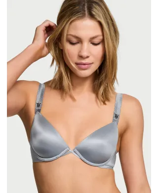Бюстгальтер Very Sexy Scattered Shine Strap Lightly Lined Low-Cut Demi Bra Asteroid Grey