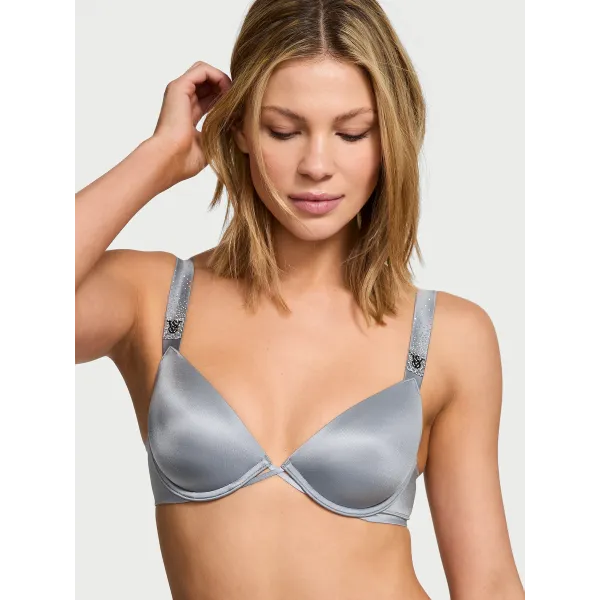 Комплект Very Sexy Scattered Shine Strap Lightly Lined Low-Cut Demi Bra Asteroid Grey