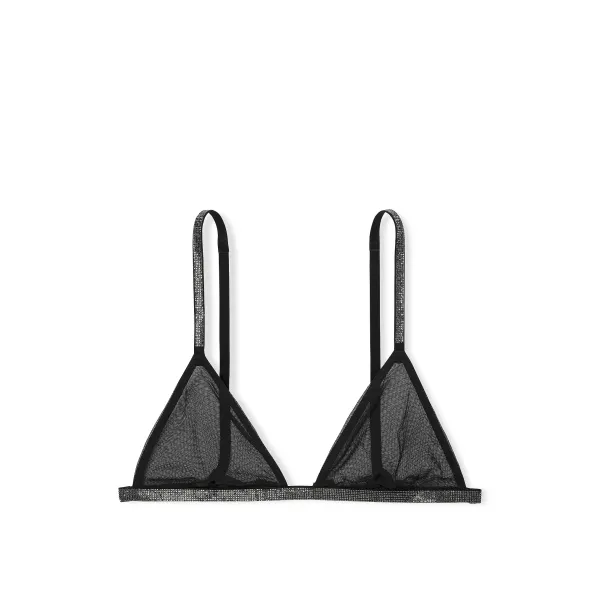 Комплект Very Sexy Sheer Shine Triangle Bralette Black