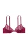 Комплект  Victoria's Secret Sheer Shine Unlined Low-Cut Demi Bra Campari Red