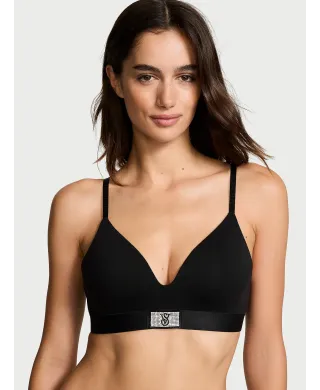 Бюстгалтер Victoria's Secret The T-shirt Shine Patch Lightly Lined Wireless Bra Black