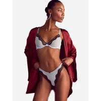 Комплект by Victoria's Secret Lightly-lined Blue and Brown + Thong