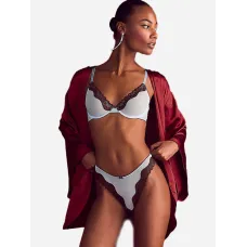 Комплект by Victoria's Secret Lightly-lined Blue and Brown + Thong