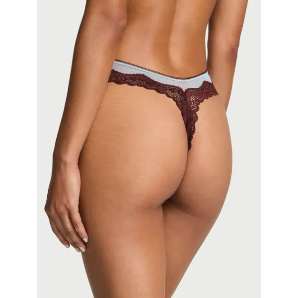 Комплект by Victoria's Secret Lightly-lined Blue and Brown + Thong