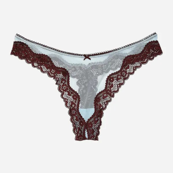 Комплект by Victoria's Secret Lightly-lined Blue and Brown + Thong