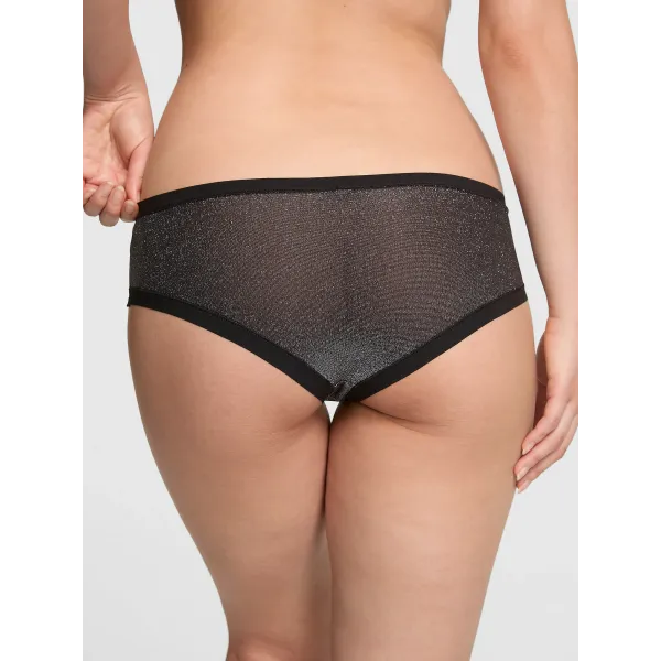 Комплект PINK Wear Everywhere Push-Up Bra+ Thong,Cheek Lurex Shine Black