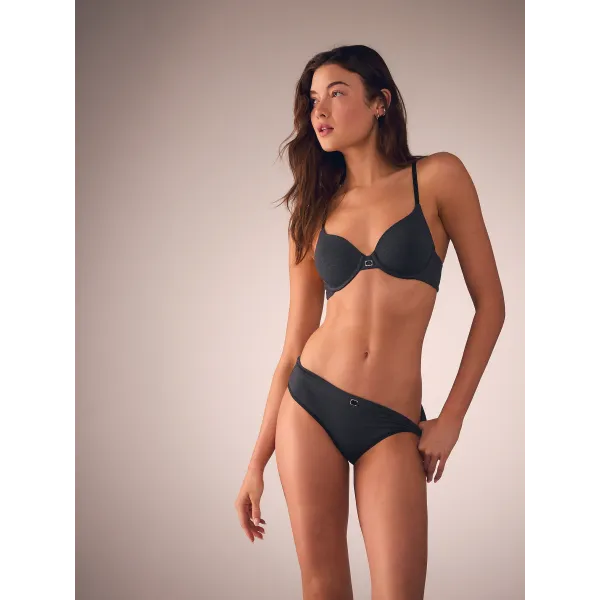 Комплект The T-shirt Cotton Logo Hardware Lightly Lined Full-Coverage Bra +Thong Комплект The T-shirt Cotton Logo Hardware Lightly Lined Full-Coverage Bra +Thong