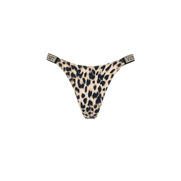 Комплект Very Sexy Logo Shine Strap Push-Up Bra Leopard+Thong