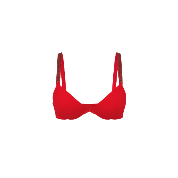 Комплект Very Sexy Logo Shine Strap Push-Up Bra Lipstick +Thong