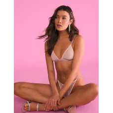 Комплект Very Sexy Sheer Shine Triangle Bralette Pink