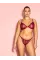 Комплект  Victoria's Secret Sheer Shine Unlined Low-Cut Demi Bra Campari Red