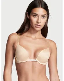 Бюстгалтер Victoria's Secret Plunge Convertible Shine Bra Бежевий