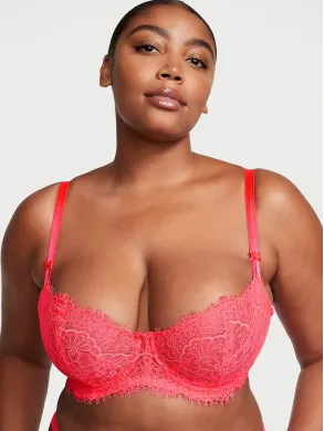 Бюстгалтер Dream Angels Wicked Unlined Lace Balconette Bra Hottie Pink