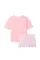  Піжама (Шорти + Футболка ) жіноча Victoria's Secret Рожева Cotton Short Tee-Jama Set Pretty Blossom Stripes 